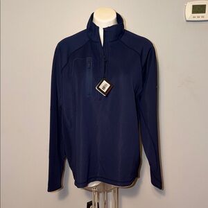 Bobby Jones Men’s NWT X-H20 Performance 1/4 Zip jacket
In Summer Navy. Large.